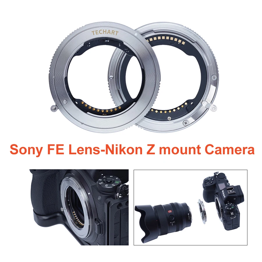 

Адаптер для объектива фотокамеры TECHART, кольцо с автофокусом для объектива Sony FE Tamron Sigma F Mount Lens To Nikon Z Mount Camera Z6 Z7
