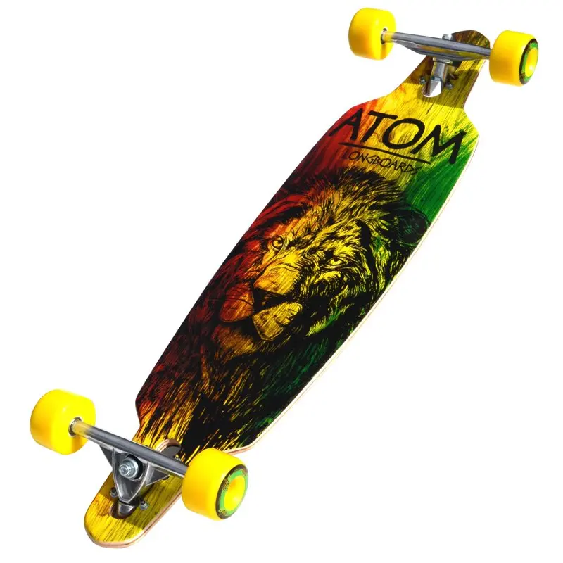 

Drop-Through Longboard - 36 Inch (Rasta Lion)