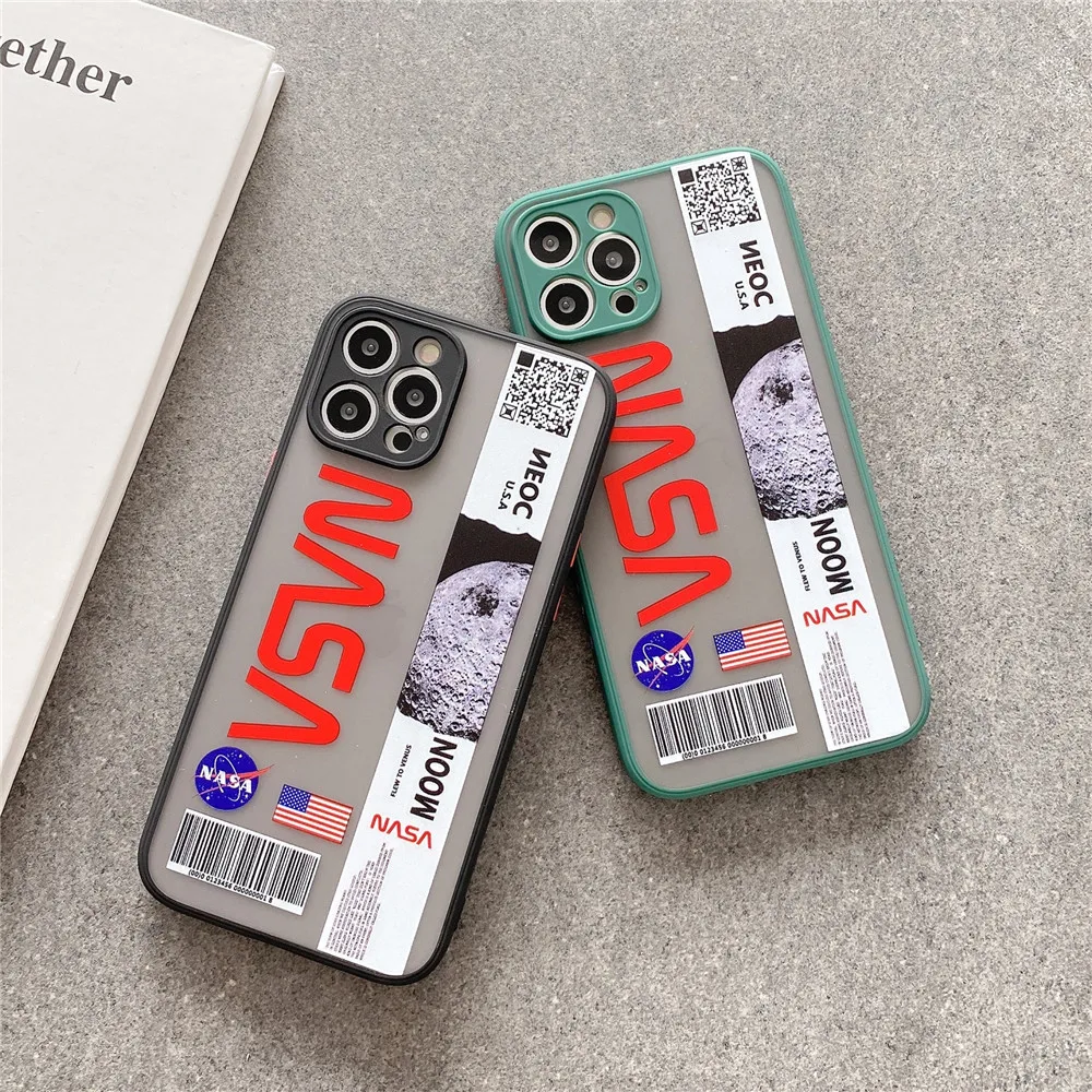

Fashion Space Moon Case Cover for IPhone 7 8 Plus 11 12 13 Pro X XR XS Max Shockproof Phone Case IPhone 13 Case