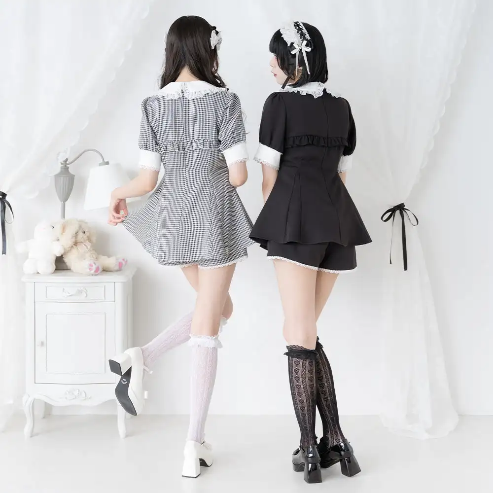 Женский летний костюм с коротким рукавом и шортами