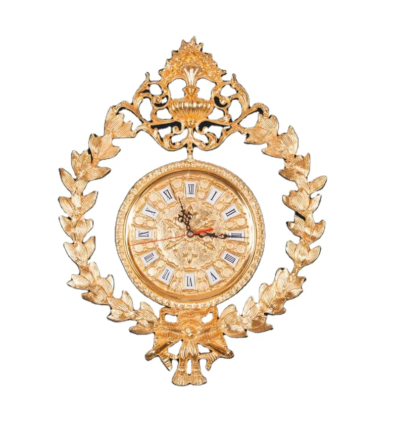 

2021 Amazon Explosive Nordic Wall Clocks Personality Creative Wall Clocks Living Room Art Net Red Style Brass Wall Clocks