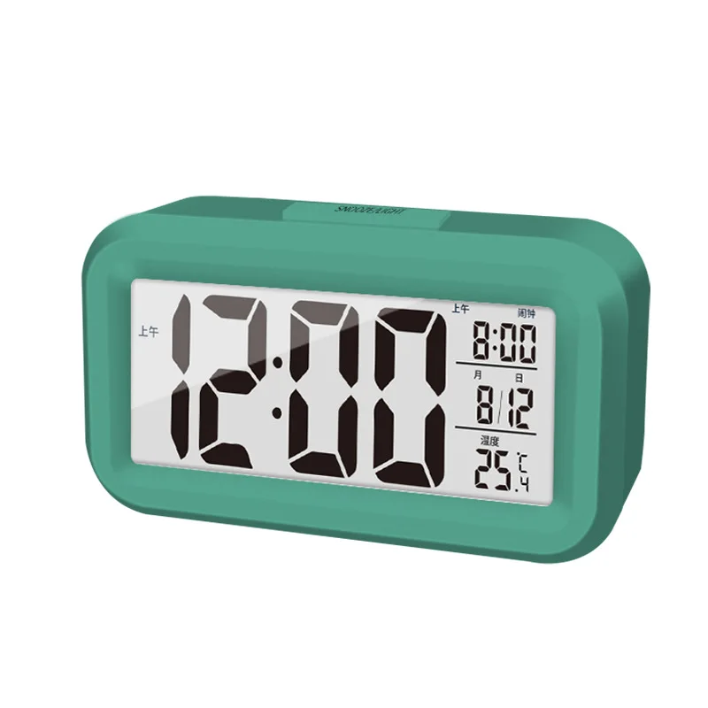 Table Electronic Clock Sound Control Backlight 12/24 Alarm Clock Ringtones Bedrooms Bedside Kids Home Decor