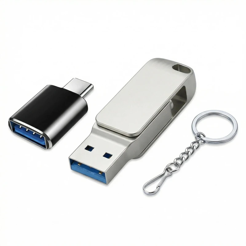 Новый USB-накопитель 3-в-1 512 ГБ 256 ГБ 128 ГБ Type-C для iPhone, iPad, Android, Samsung OTG, высокоскоростной внешний накопитель (art.: 3920d970f8d28) - 3920d970f8d28