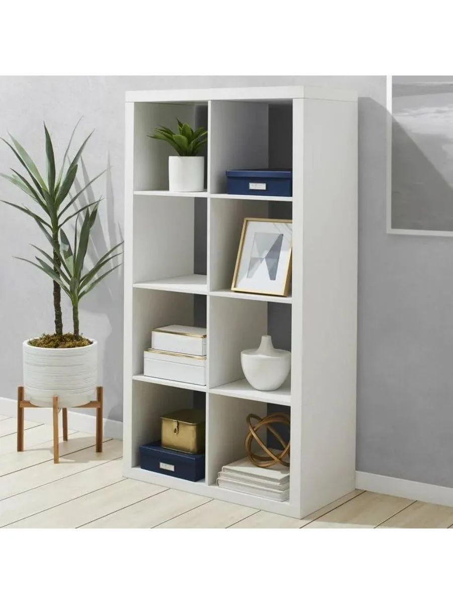 

"8-Cube Storage Organizer, White Texture storage organizer