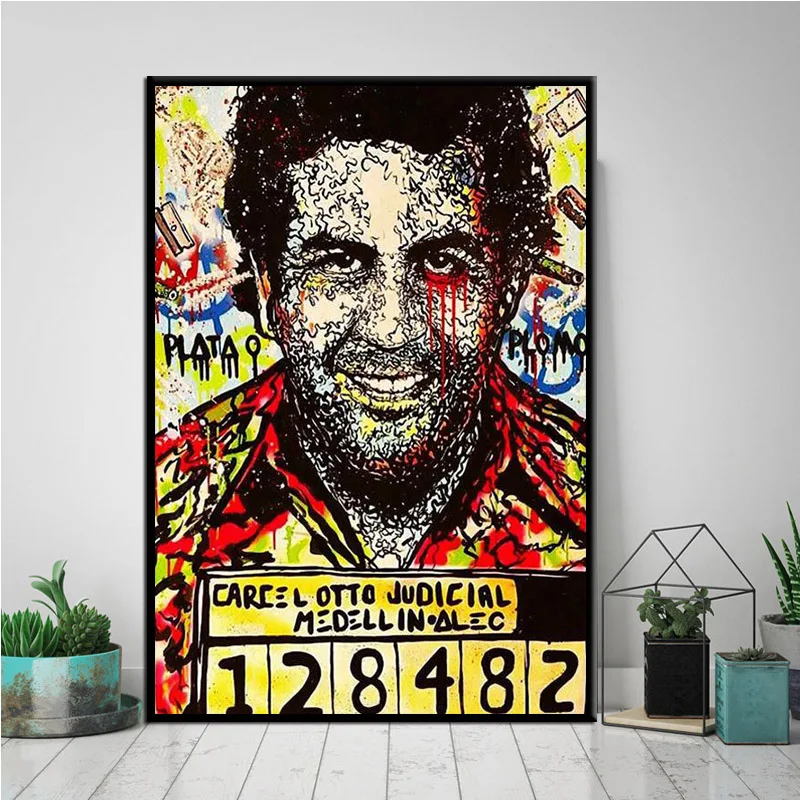 

ALEC Monopolies Pablo Escobar Wallpaper HD Canvas Posters Prints Wall Art Oil Painting Decorative Picture Modern Home Decoration