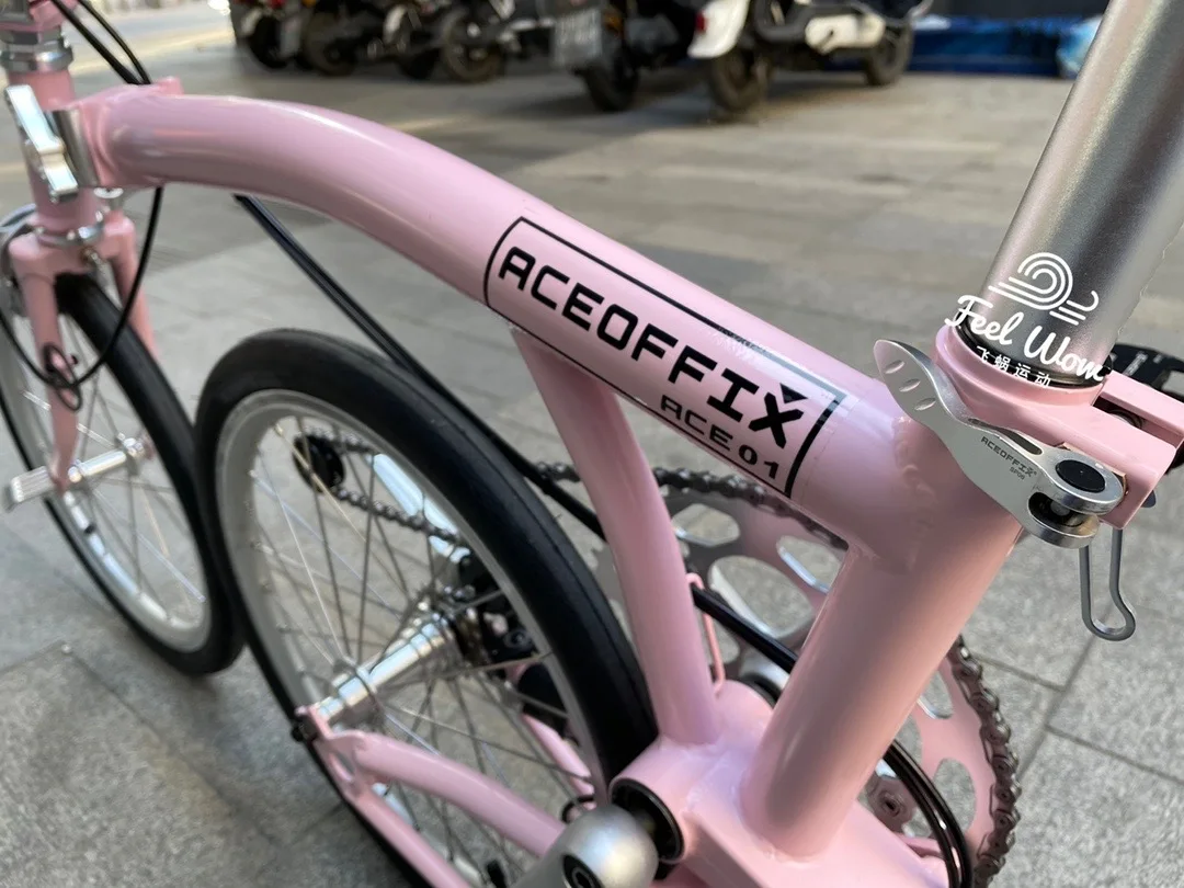 Трехскладной мини-велосипед 16-дюймовый велосипед из хромомолибденовой стали для