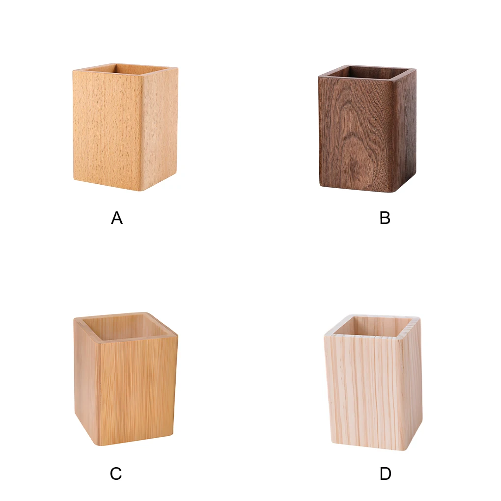 

Wooden Pencil Holder Cup Holder Walnut Wood Handwork Desk Decoration for Stationery up Brushes Desks Offices