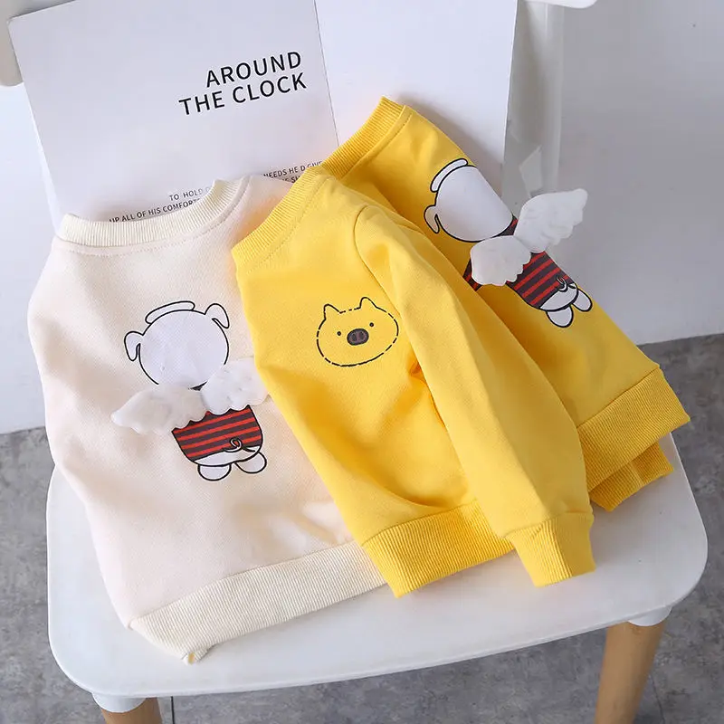 

Autumn And Winter Children'S Clothing Baby Bottoming Shirt Boys And Girls Cotton Children'S Sweatshirt High Quality