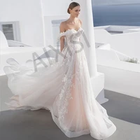 charming wedding dresses appliques lace ruched elegant vestidos de novia iilusion o neck woman luxury robe de mariee 2022