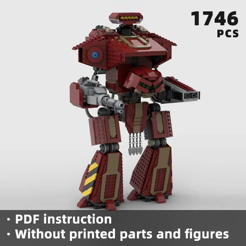 Популярная модель военной игры Moc строительные кирпичи Titan Mech Technology блоки подарки