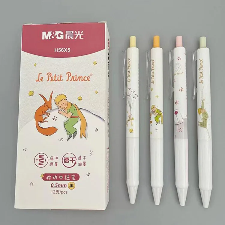 

36 шт./лот креативная гелевая ручка Little Prince Kawaii 0,5 мм черные чернила авторучки для подписей канцелярские подарки офисные школьные принадлежн...