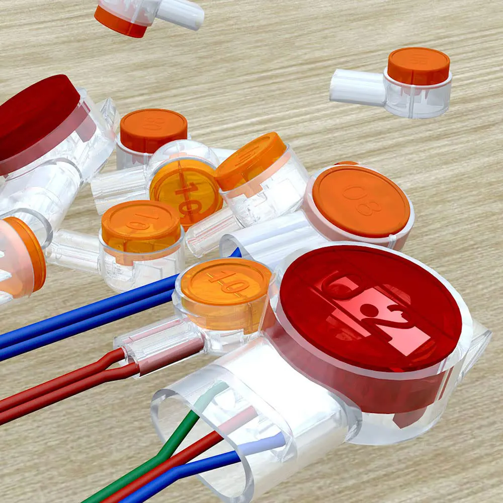 100 шт. соединители для телефонного кабеля RJ45 RJ11 |