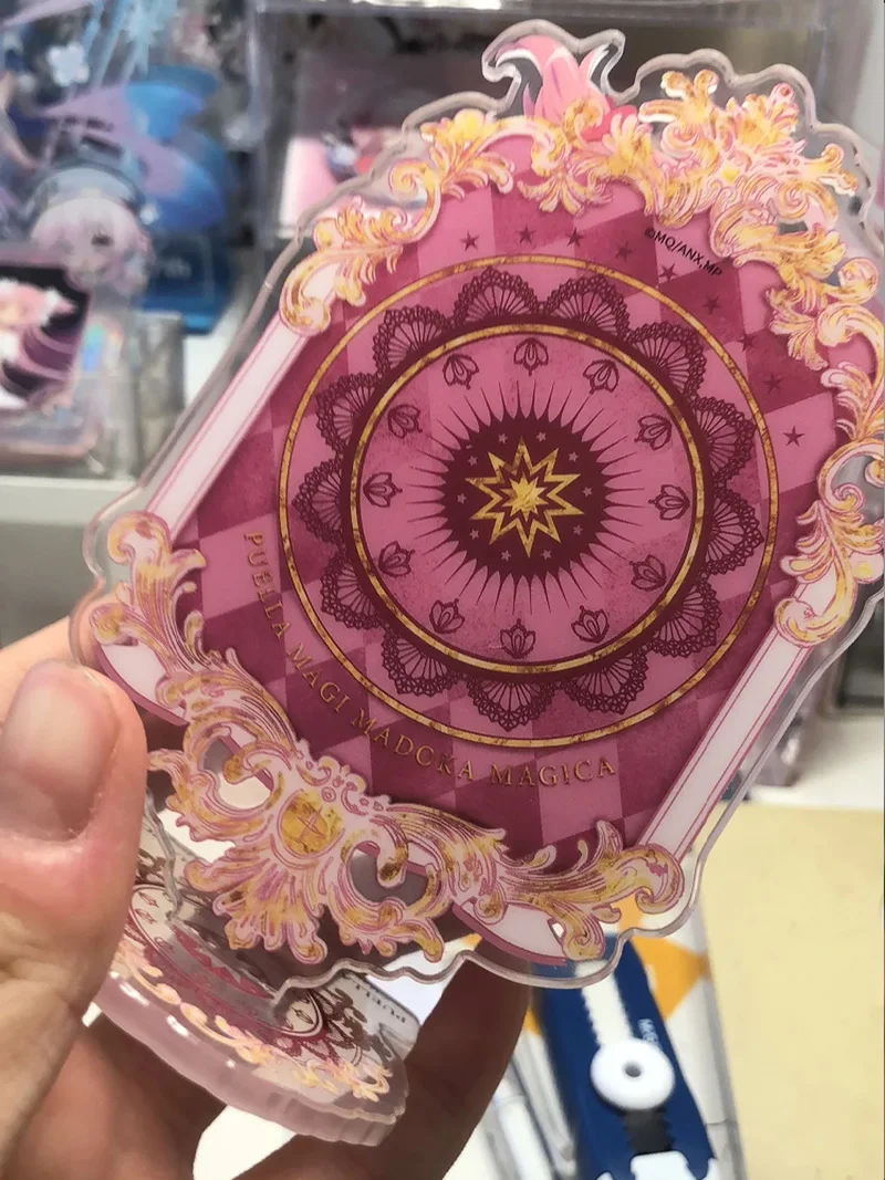 Фото В наличии натуральная Puella Magi Madoka Magica двухместная акриловая стоячая доска украшение для рабочего стола Kaname Madoka Akemi Homura №3