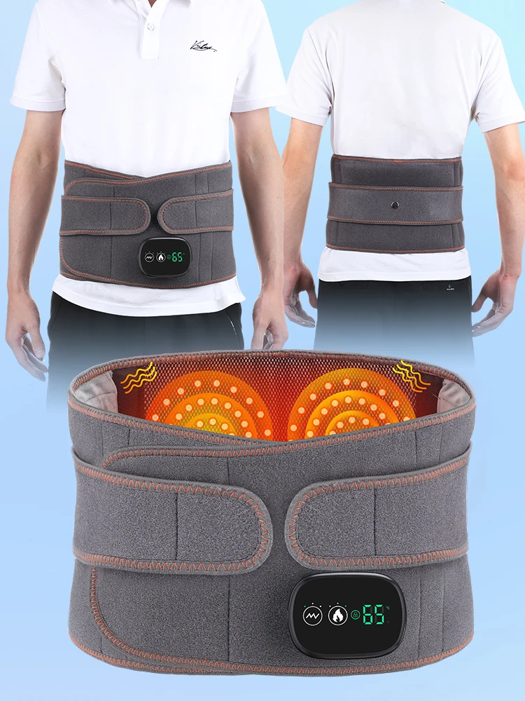 

Multifunctional Heating Waist Massager Heated Massage Belt Relieve Fatigue Relax Muscle Red Light Hot Compress Vibration Massage