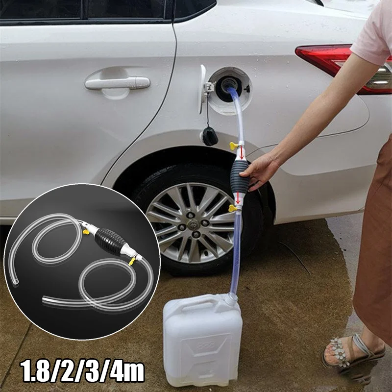 

Durable Car Fuel Pump Fuel Tank Sucker Siphon Hose Manual Hand Suction Pipe Pump for Water Petrol Fuel Gasoline Oil Tuning