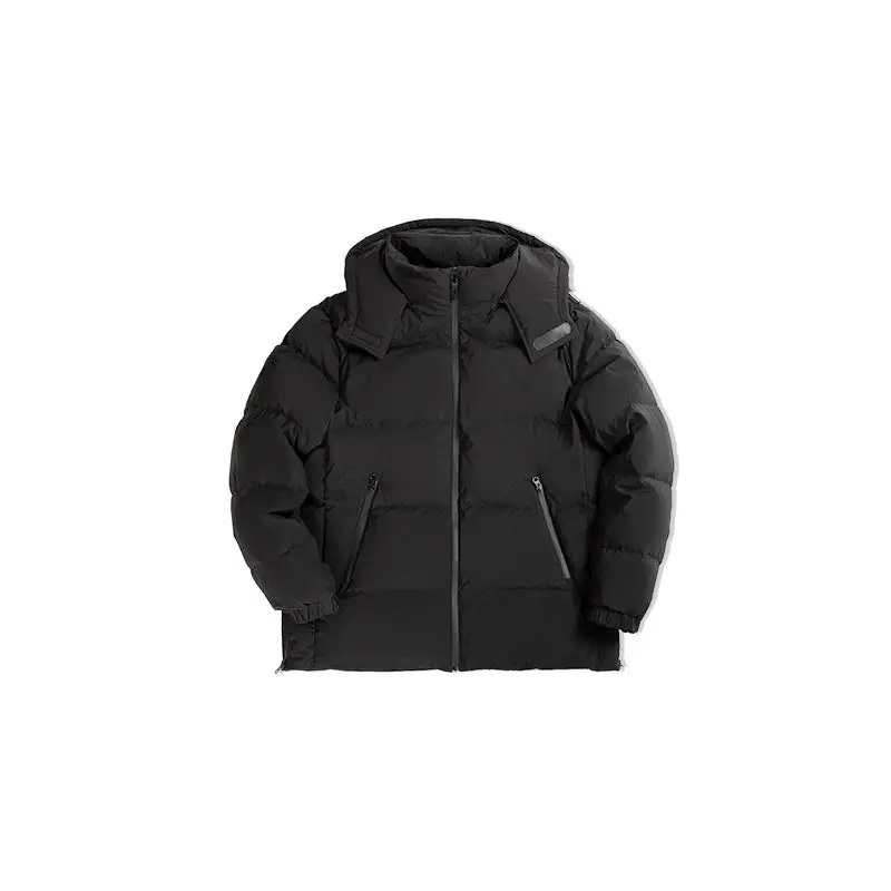 Maden Winter 80% White Duck Down Jackets Men’s Plus Size Coats Basic Puffer Jacket Windproof Hooded Warm Coat Hat Detachable