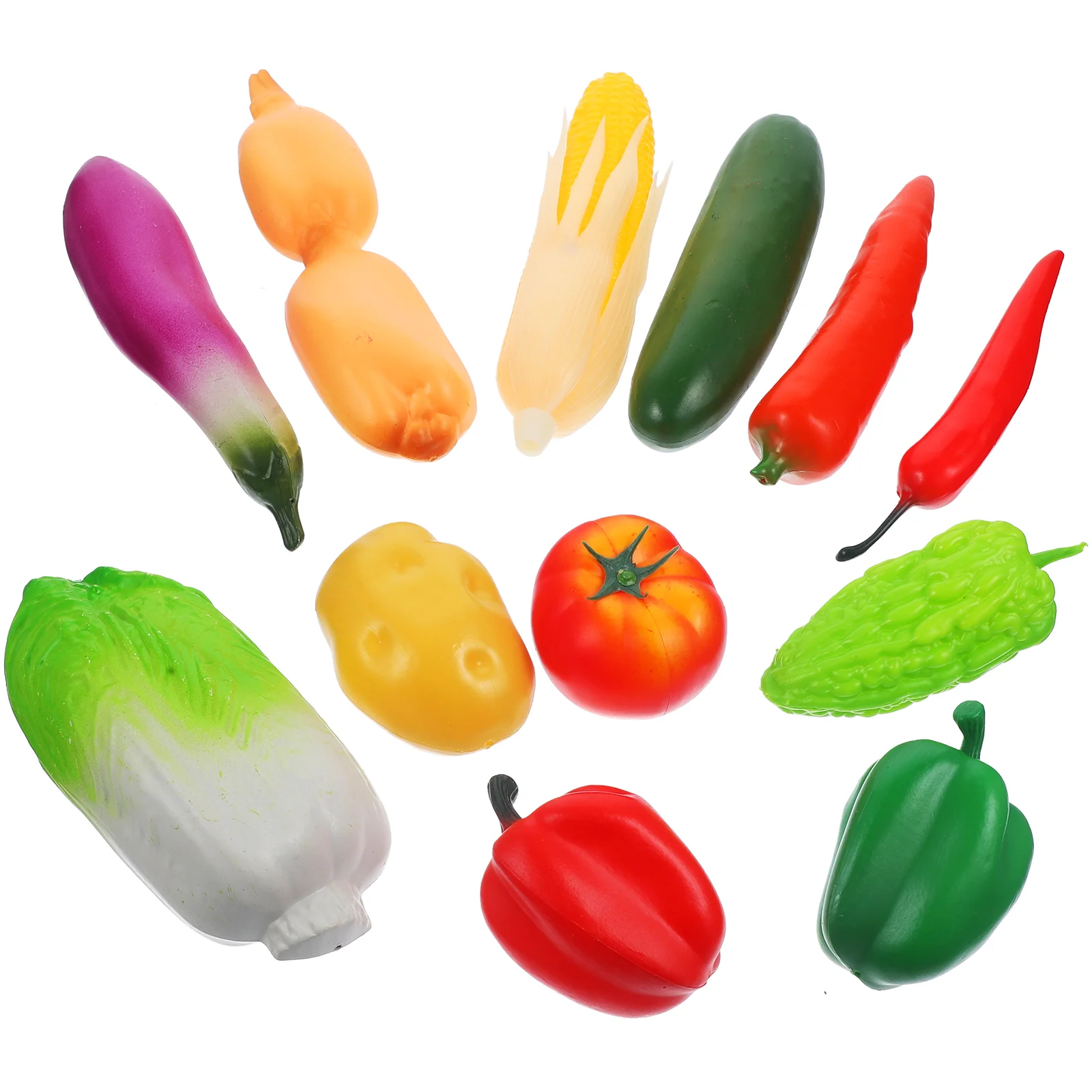 

Vegetables Artificial Vegetable Fake Model Simulation Faux Pepper Veggies Lifelike Potatoes Onion Realistic Decor Props