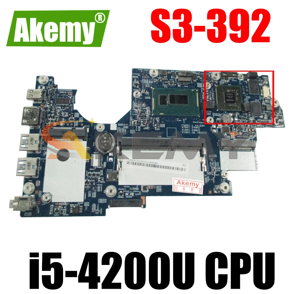 

For ACER Aspire S3-392 i5-4200U Notebook Mainboard 12265-2 SR170 N14M-LP-S-A1 DDR3 Laptop Motherboard