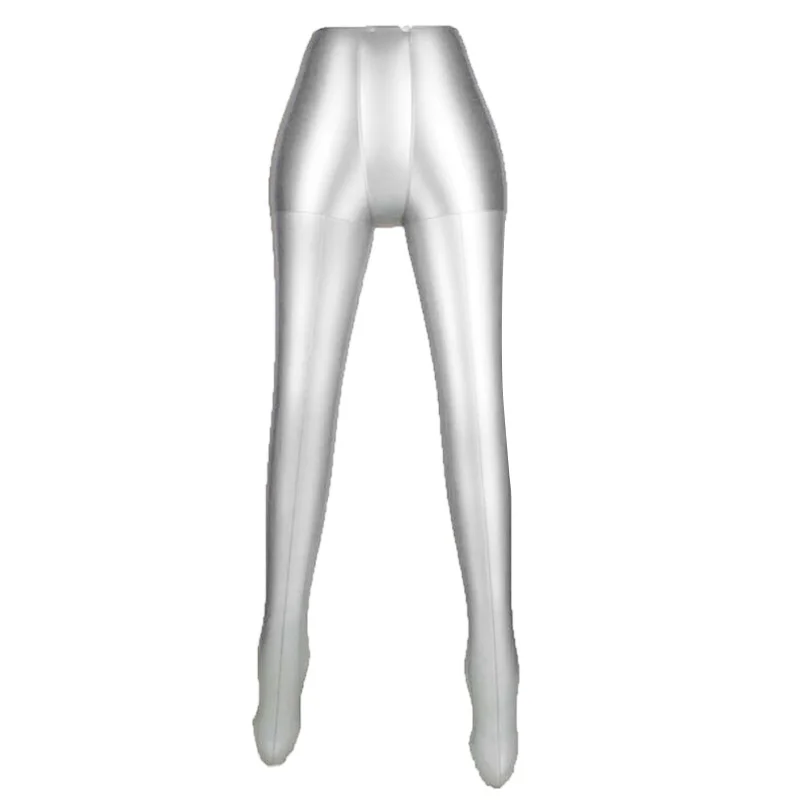 

1 Pc Inflatable Female Pants Trou Underwear Mannequin Dummy Torso Legs Model Show Silver Flexible 1006