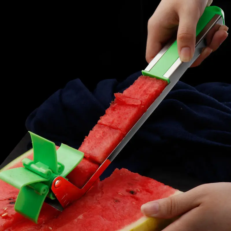 Stainless Steel Watermelon Slicer Cutter Knife Corer Fruit Vegetable Tools Kitchen Gadgets Accessories Divider Peeler