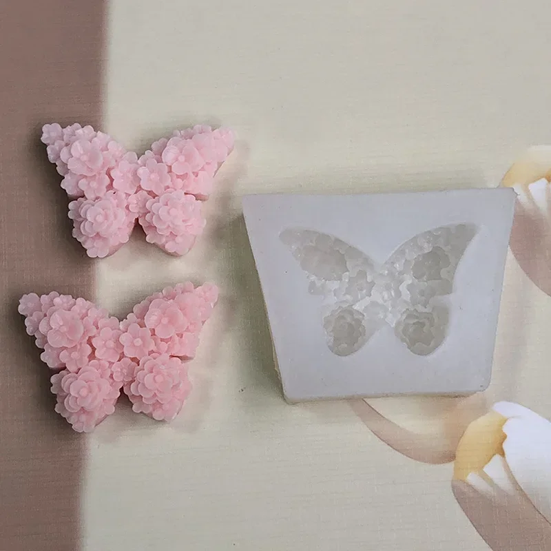 DIY Бабочка помадка шоколад Ранняя бабочка ароматерапия свеча пластырь орнамент