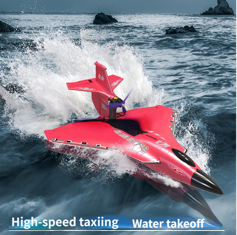 RC Plane foam Waterland and Air Raptor Waterproof Aircraft Brushless motor fixed wing gliding Electric model drone Boy toy gift