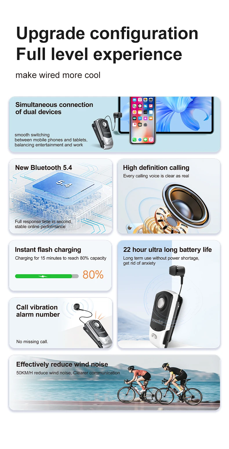 Обновление F960 pro Fineblue Type C Беспроводная Bluetooth-гарнитура Выдвижные наушники с ушками в телефоне громкой связи Lotus (art.: 3920cdc96ef54) - 3920cdc96ef54