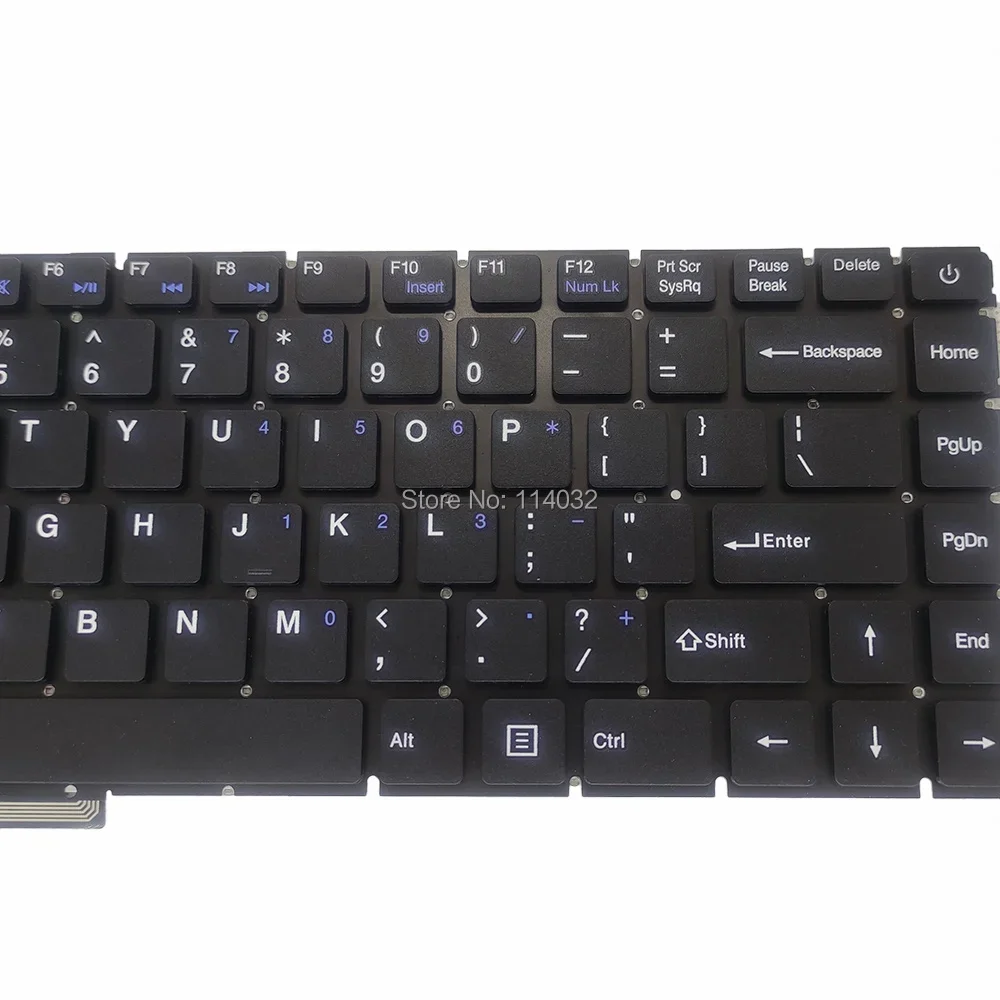 Фото Американская русская английская клавиатура для Toposh T14 YXT-NB93-85 DK300V PRIDE-K2406 YXT-NB92-22 JM300 K708 NB941 RU США клавиатуры для ноутбуков №4