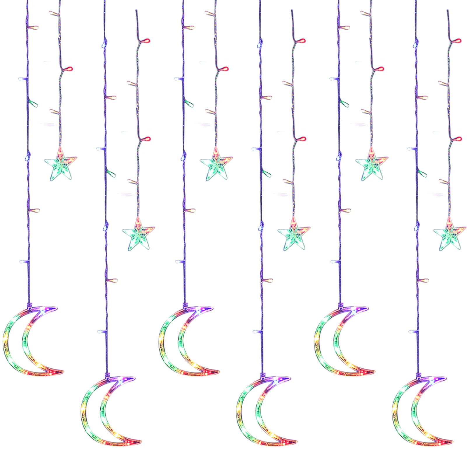 

Star String Lights Ramadan Eid LED Light Home Decoration For Outdoor Indoor Wedding Garden Mubarak Islam Curtain Light Romantic