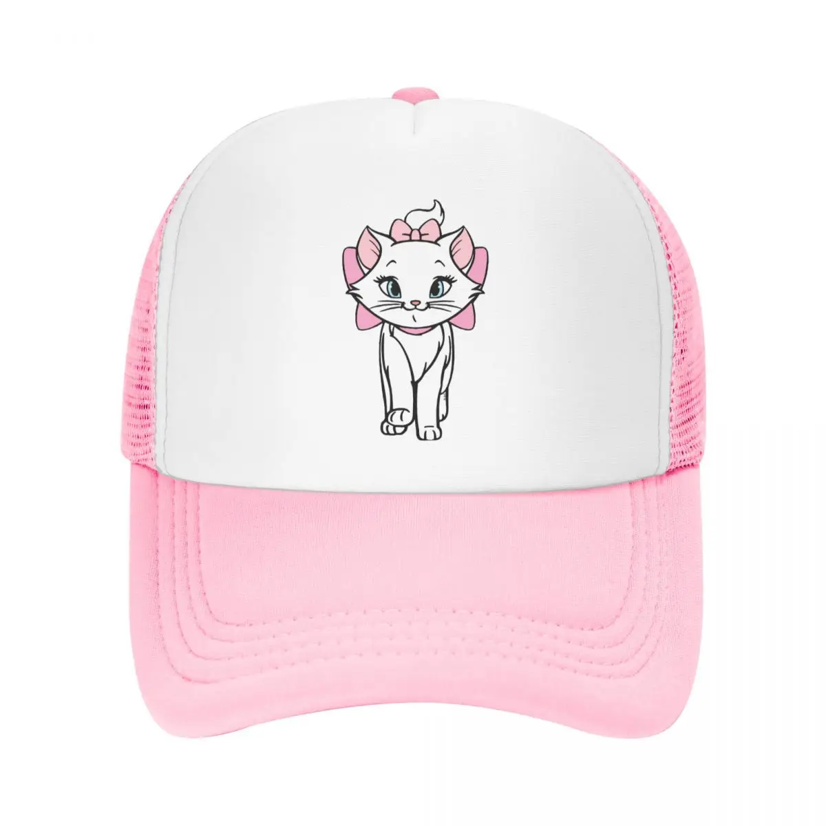 

Punk Marie Cat Baseball Cap for Women Men Adjustable Cute Kitten Trucker Hat Sports Snapback Caps Sun Hats