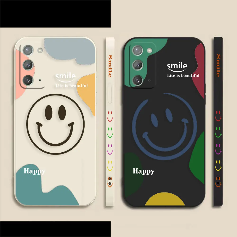 

Happy Smiling Face Case For Samsung A50 A30 A20S A10S A10 A14 Note 20 10 9 M32 M22 M40S M80S A20 Pro Plus Lite Ultra 4G 5G Case