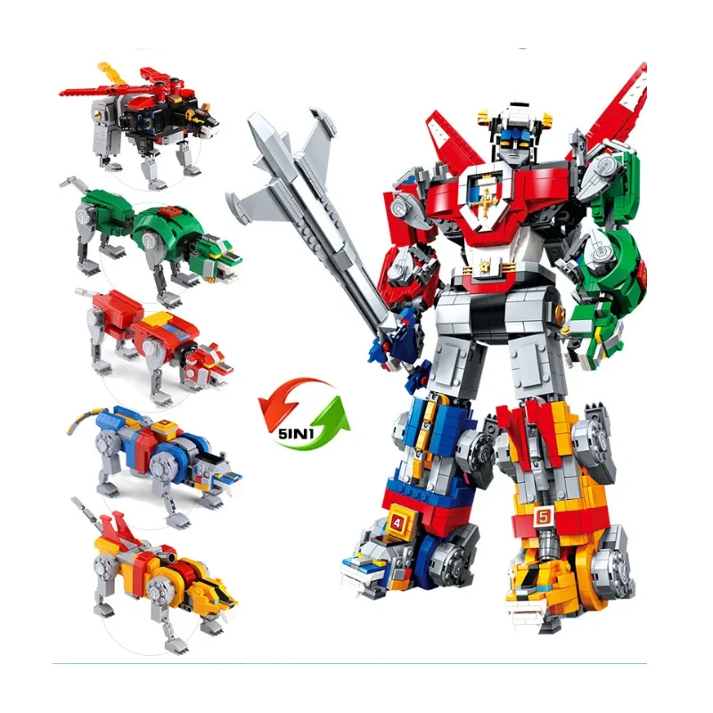 ГОРЯЧИЕ 2334 шт. идеи Вольтрон Защитник Вселенной 5 в 1 модель образовательная 21311