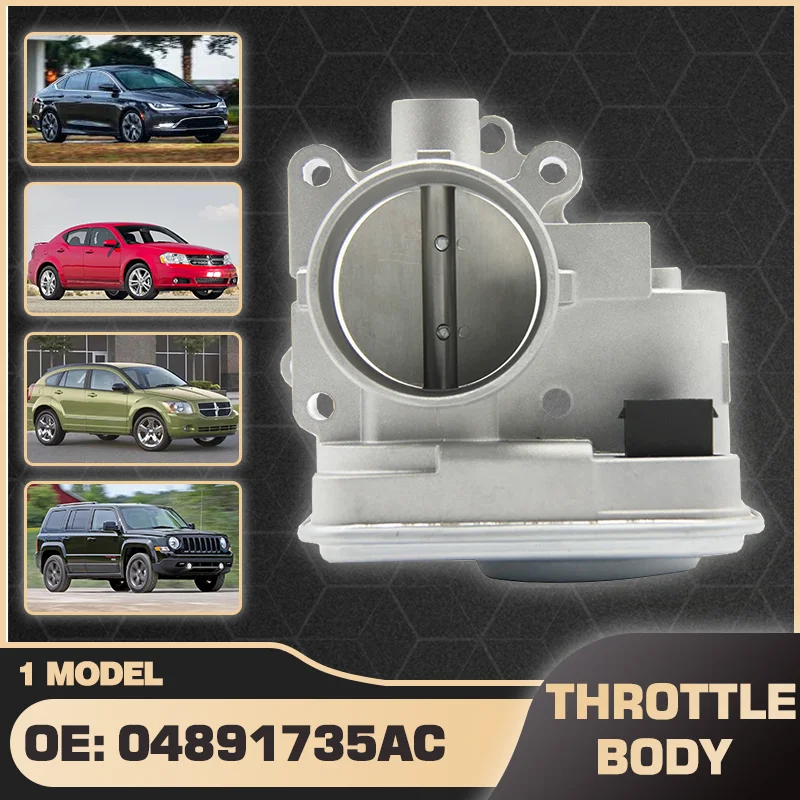 Фото Автомобильный корпус дроссельной заслонки в сборе для Chrysler 200 Dodge Avenger Dodge Caliber Dodge Journey Jeep Compass Jeep Patriot 1.8L 2.0L 2.4L №1