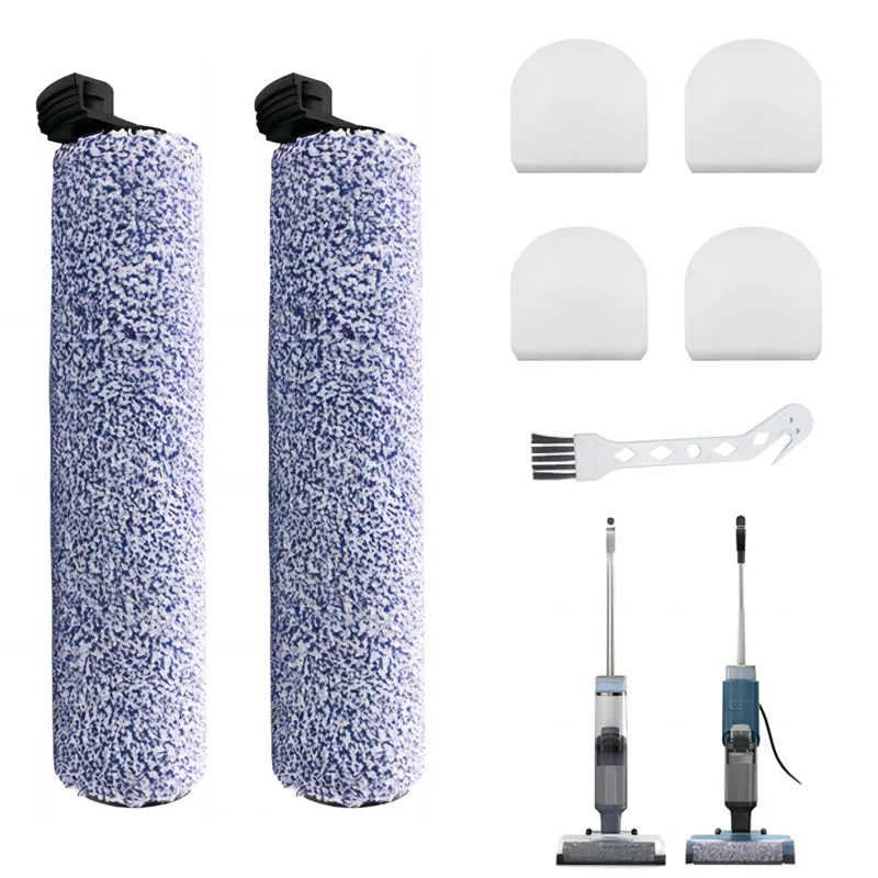 Фото 2 рулона щетки + 4 сменных фильтра из пеноматериала для Shark HydroVac/Cordless Pro 3in1, вакуумная швабра, анти-замена детали # WDB1F2 №1