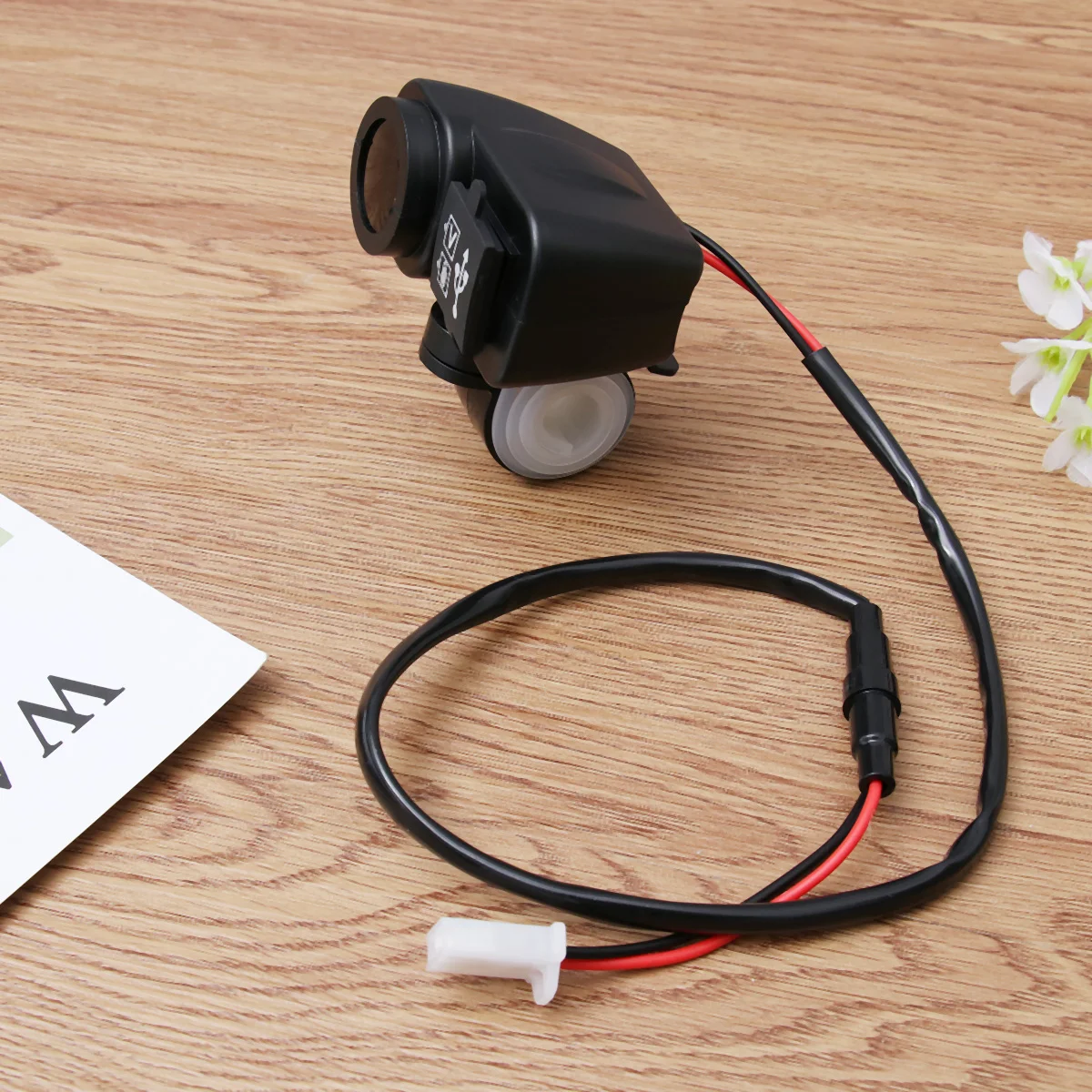 

1Pc USB Dual USB Durable Multifunctional Digital Retardant Motorcycle Practical