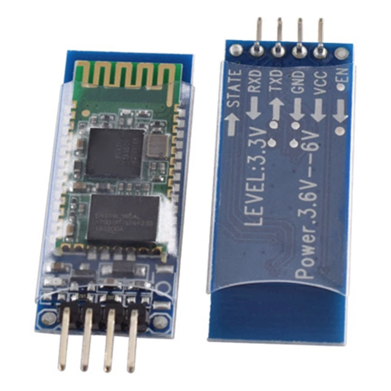 

2 Piece HC-06 4 Pin Wireless Bluetooth Module Bi-Directional Serial Slave Module With Backplane