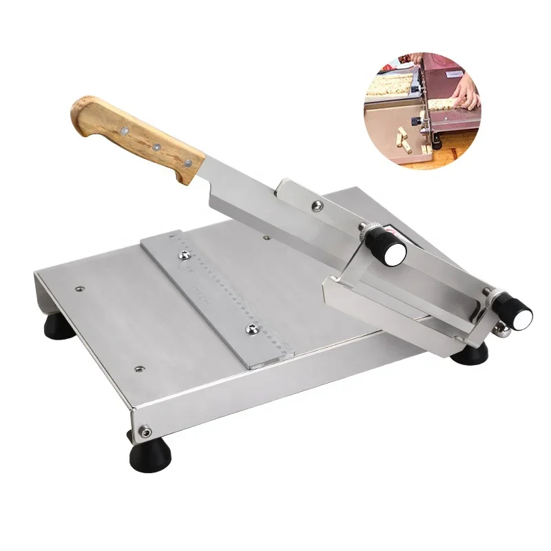 Ручная кухонная машина для резки арахисовой карамели из нержавеющей стали