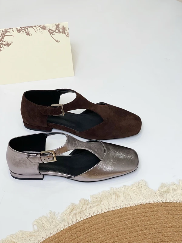 Сандалии Maxdutti женские натуральная кожа винтажные минималистичные Туфли Мэри