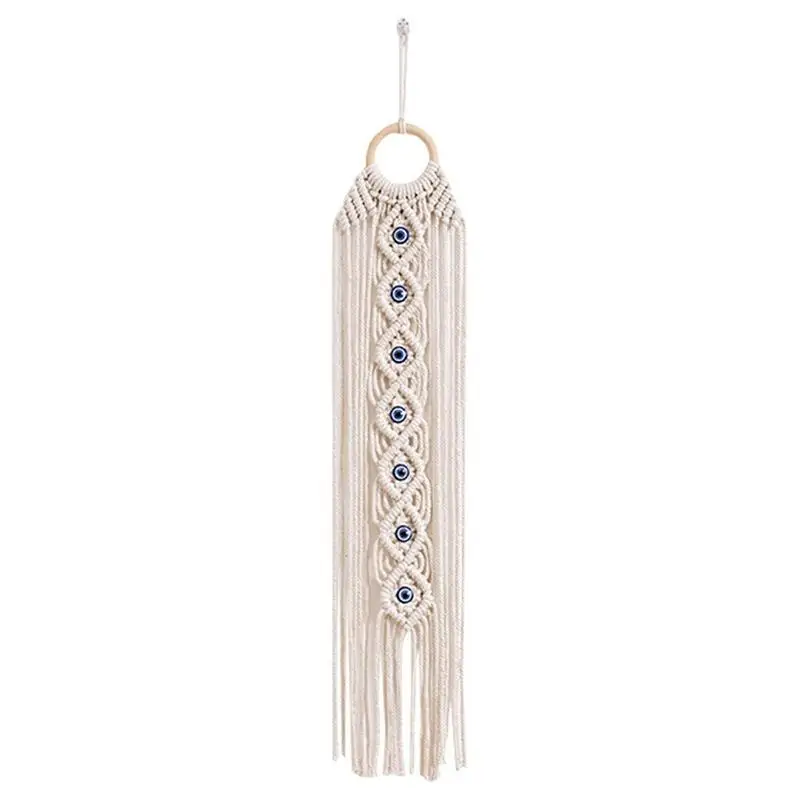 

DMacrame Wall Hanging Tapestry Dream Catcher With Salt Crystal Stone Wall Mirror Dreamcatcher Boho Wall Decor For Bedroom Home