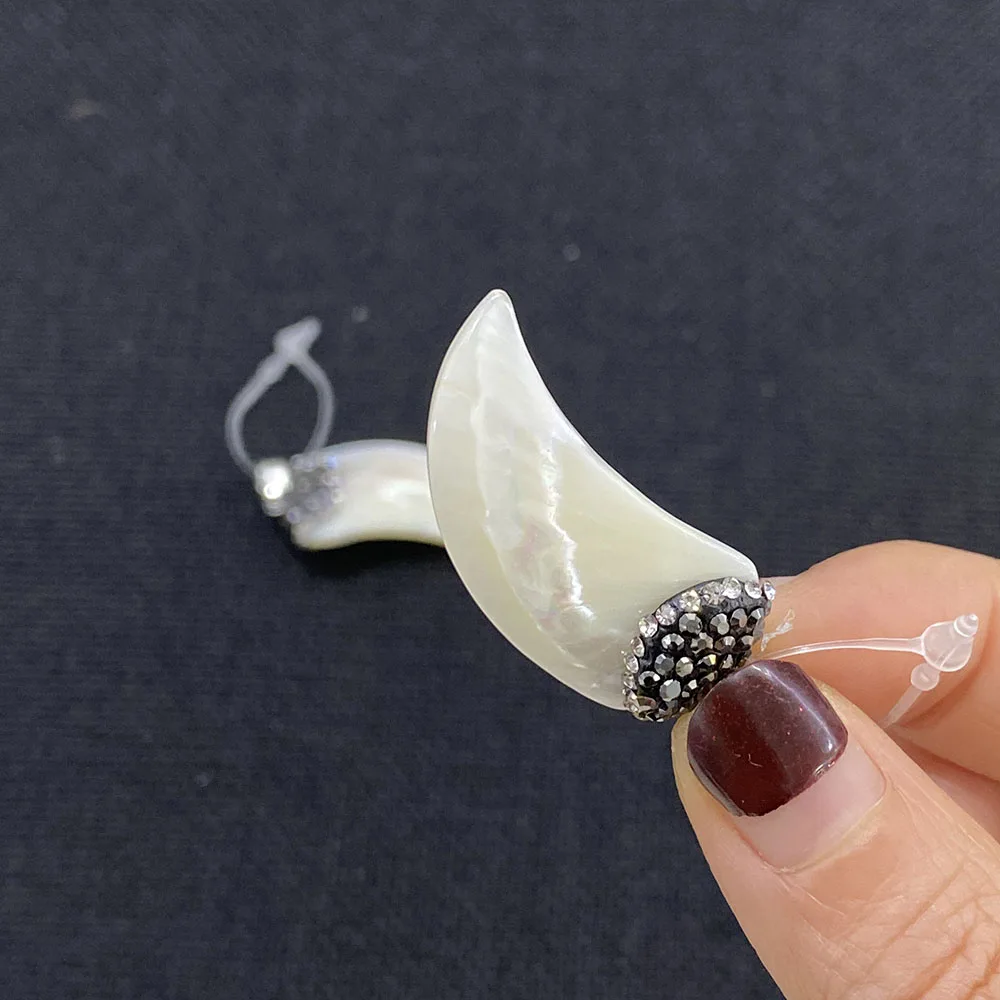 Перламутровая Подвеска из натуральной пресноводной ракушки в форме перца