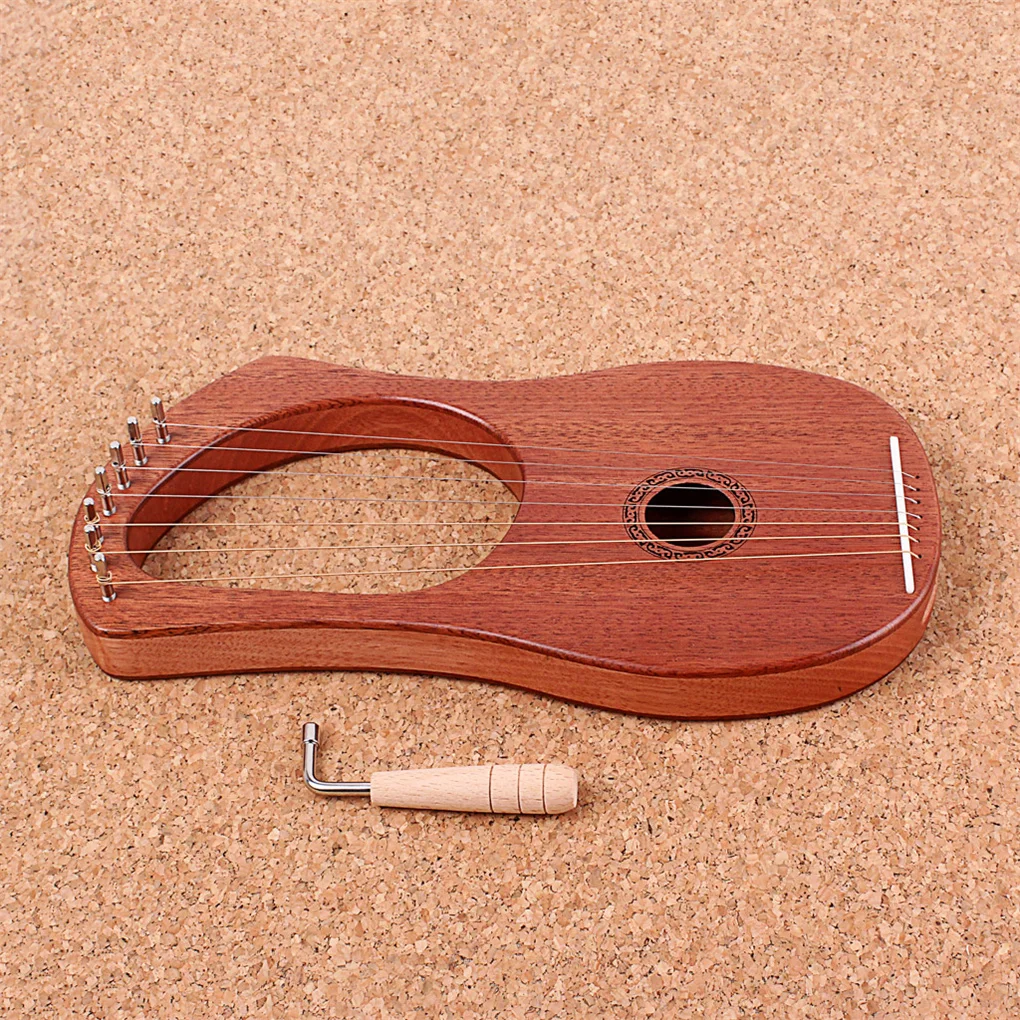 

7-струнное седло из красного дерева Lyre Harp, новогодние подарки для инструментов
