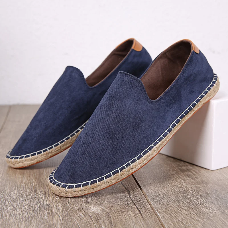 

Stitching Espadrilles for Men 2022 Summer New Fashion Man Sneakers Hemp Hot Selling Non-slip Big Size 45 46 47 Mens Casual Shoes