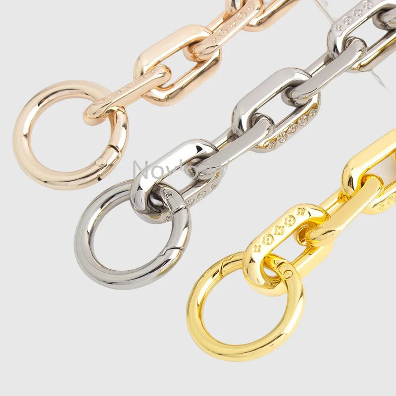 30-60-100-120cm 19mm Metal Bag Chain O Ring Luxury Bags For Handbags Shoulder Purse Crossbody Strap DIY Replacement Accessories