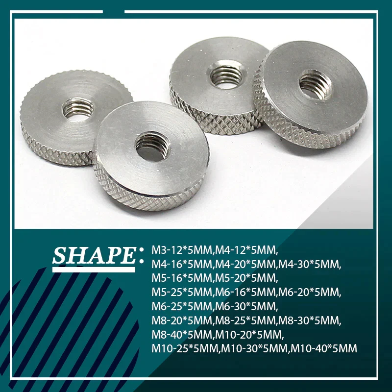 

Stainless Steel Hand Twisted Knurled Nuts