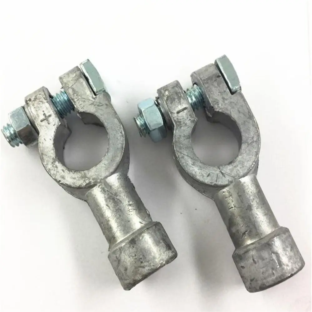 

1 пара серебряный адаптер для аккумулятора, автомобильные запчасти, свинцовая боковая стойка для верхней стойки, адаптер для аккумулятора, гайки для автомобиля