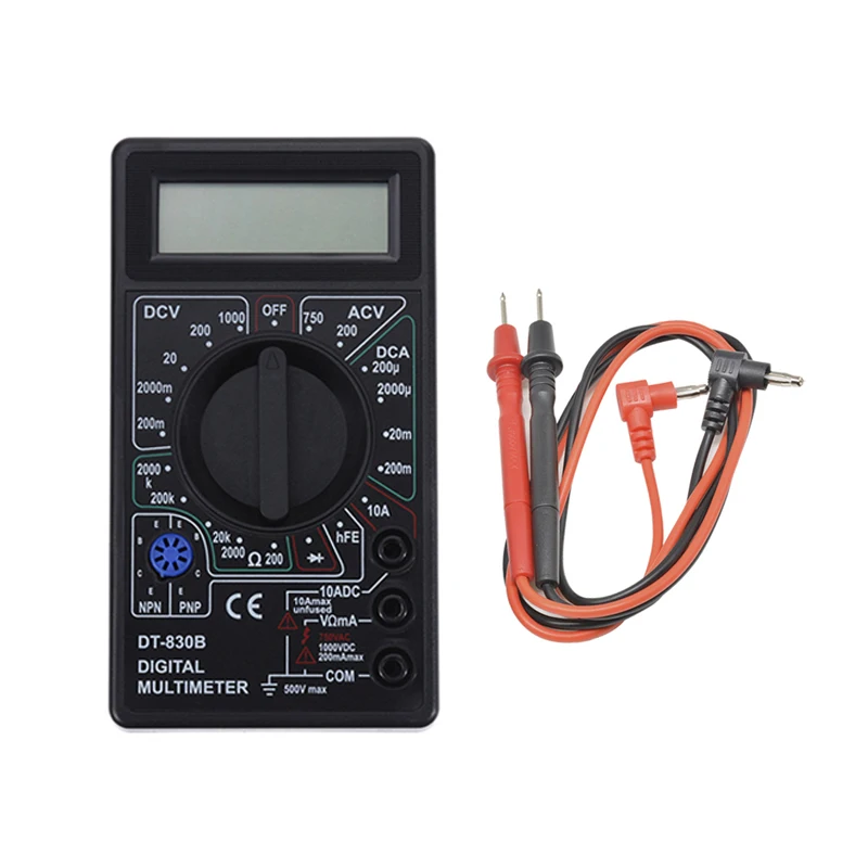 ЖК-цифровой мультиметр DT-830 AC DC напряжение диод Freguency тестер тока светящийся