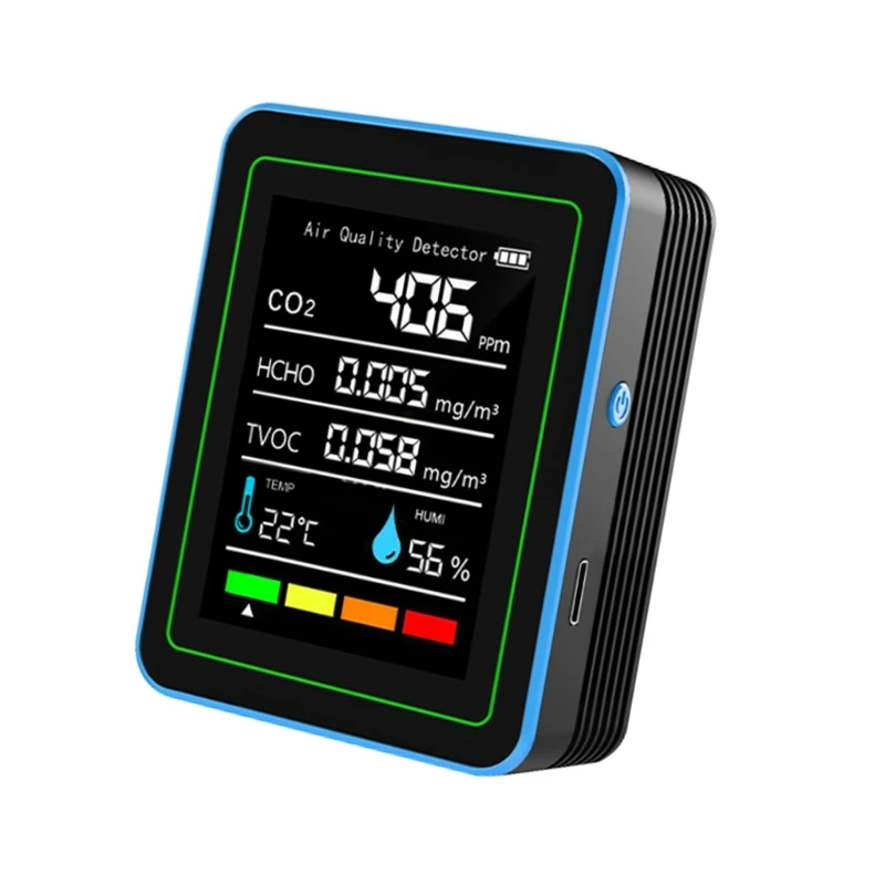Мониторы качества воздуха влажности в помещении Температура CO2 TVOC HCHO Настольный