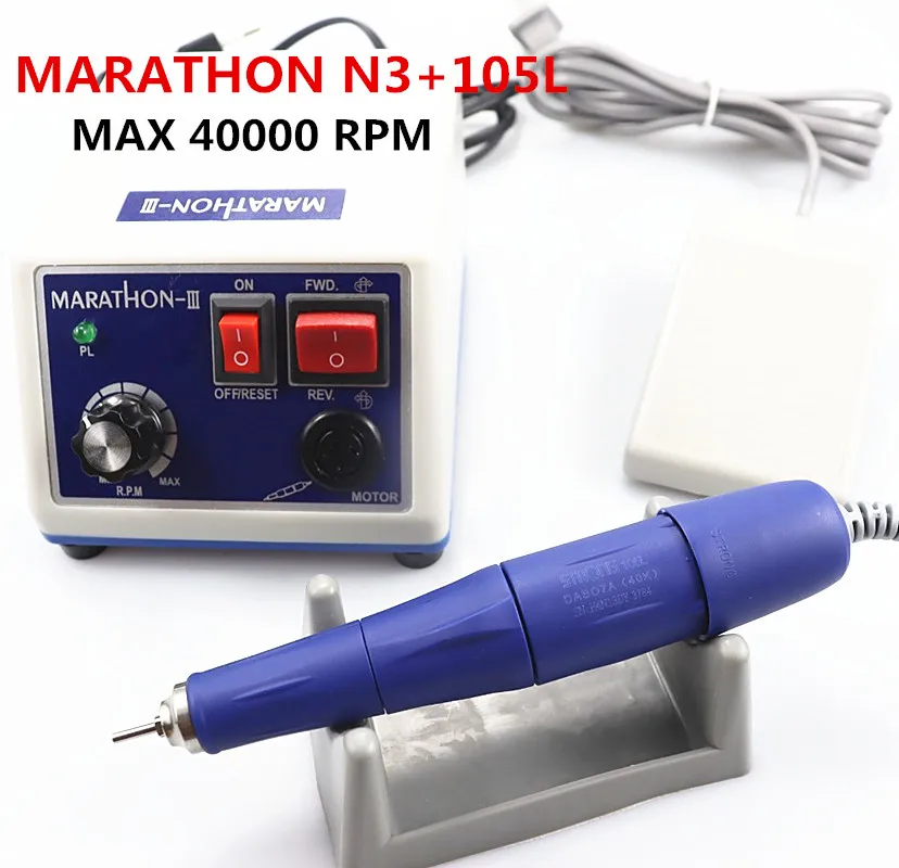 

Dental Micromotor Machine MARATHON N3 40K RPM Polishing Handpiece or E type Electric Motor contra angle & straight handpiece