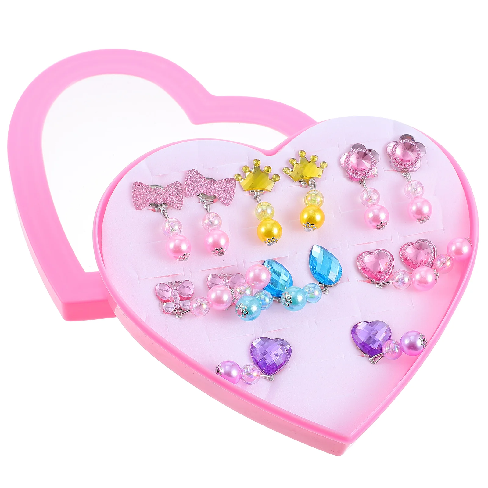 

Children's Earrings Childrens Jewelry Girls Durable Stylish Drops Clip Resin Lovely Bobs