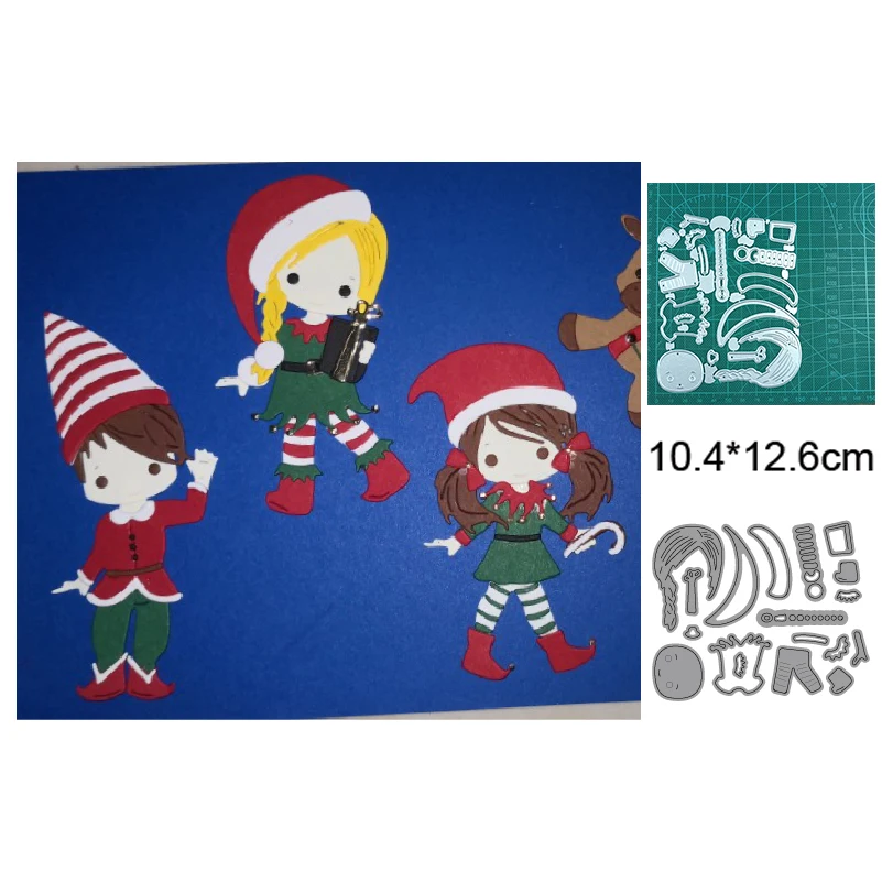 

Craft Metal Cutting Dies Cut-Die Christmas Elf Girl Scrapbooking Paper Craft Knife Mould Blade Punch Stencils